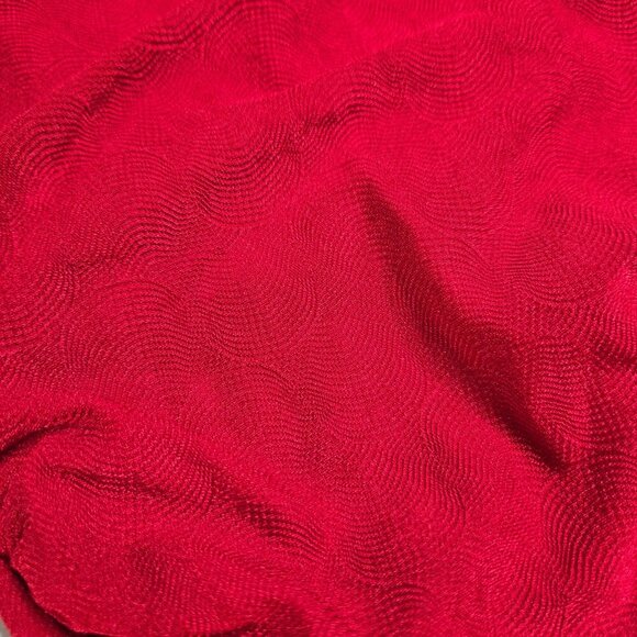 Vintage Roxanne One Piece Swimsuit Red Size 34B Small Ruched Beach Textured - Picture 4 of 15